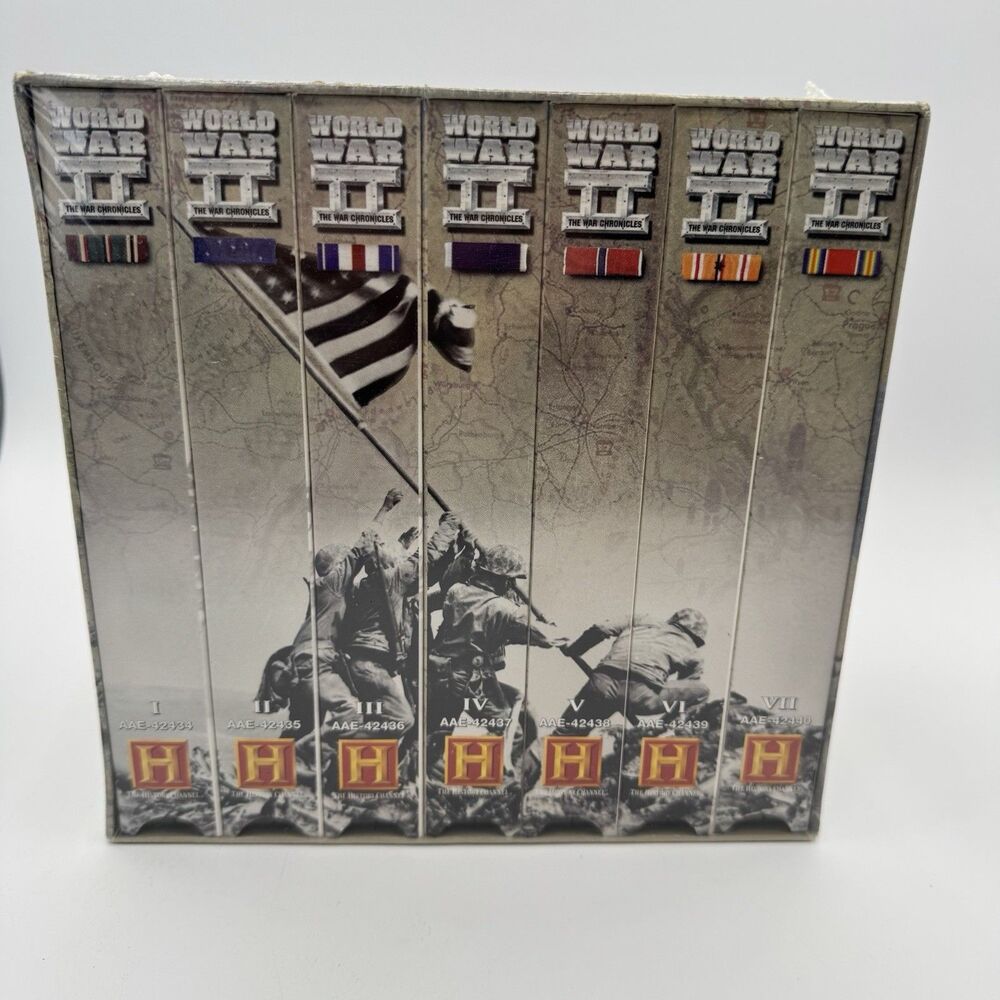 History Channel World War II The War Chronicles 7-VHS Box Set Sealed New WWII
